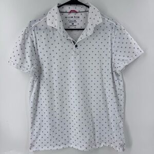 Stone Rose‎ Polo Shirt with Navy Accents